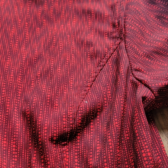 Eddie Bauer Women's xs Red Black Zipper Jacket Wind Water Resistant - Picture 7 of 7